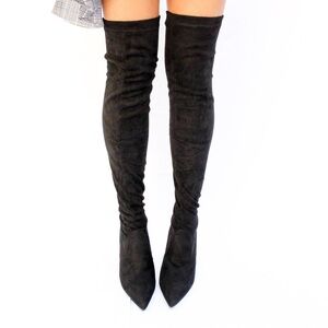 Black Over-the-Knee Women's Boots